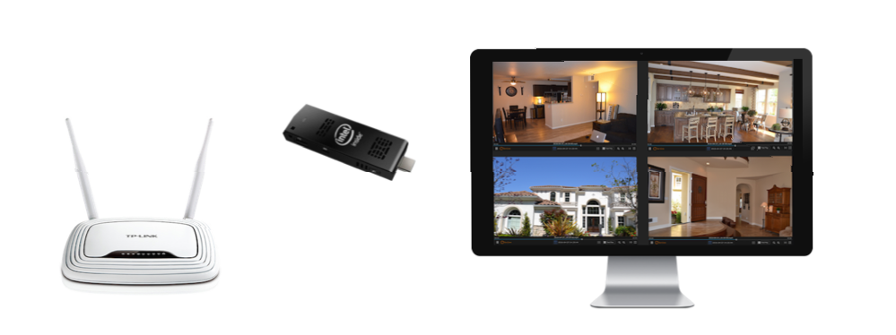 CameraFTP Cloud NVR P1000 with indoor/outdoor network cameras