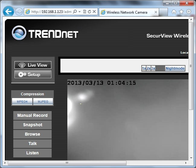 Trendnet sales camera setup