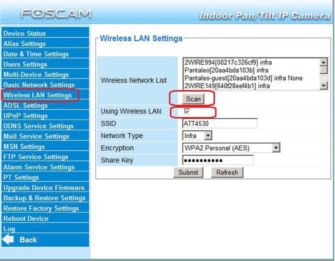 foscam share camera