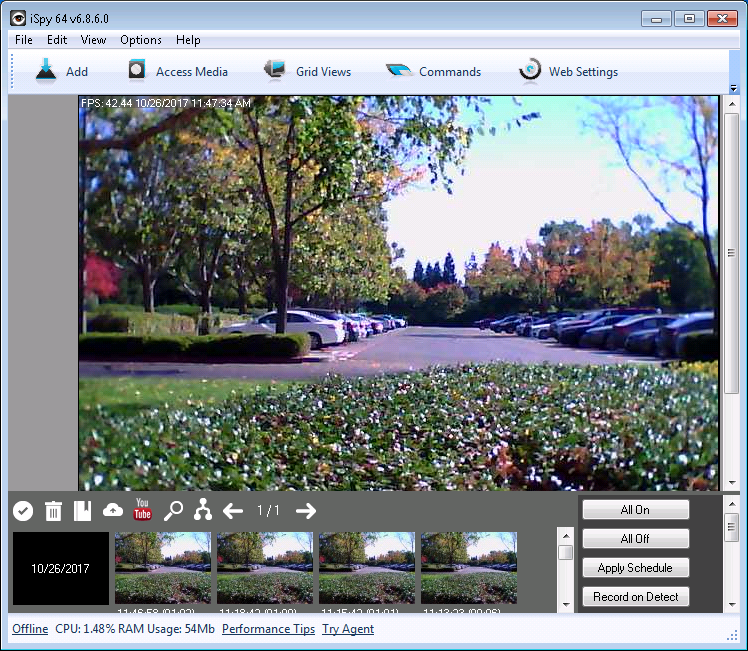iSpyConnect video surveillance software