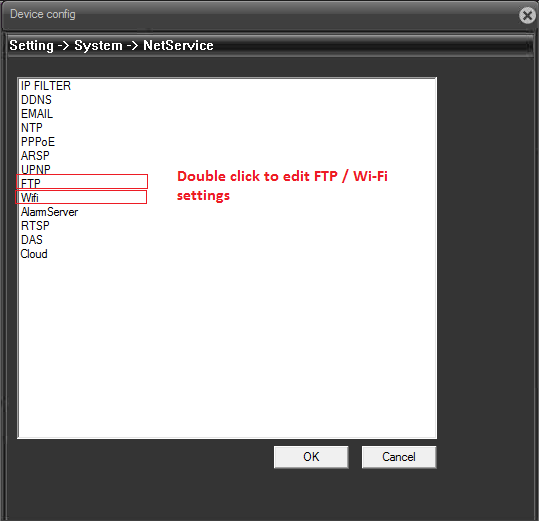 Setting System NetService