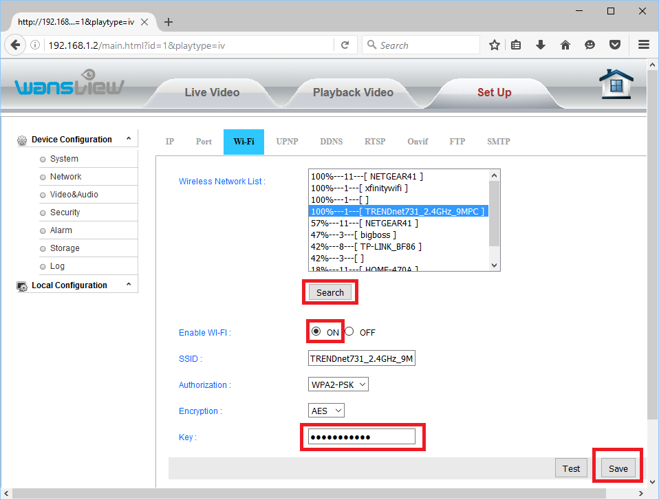 WiFi Config